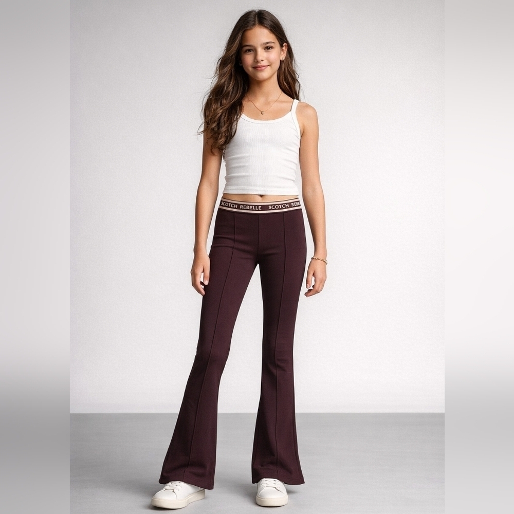 NWT Scotch R Belle Flared Leggings Wine